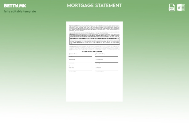 модерен стил USA Bank of New York Mellon извод за хипотека на банката во шабло 1